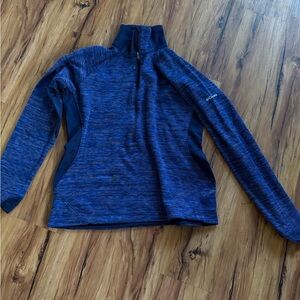 Columbia Navy and Purple Quarter-Zip Jacket
